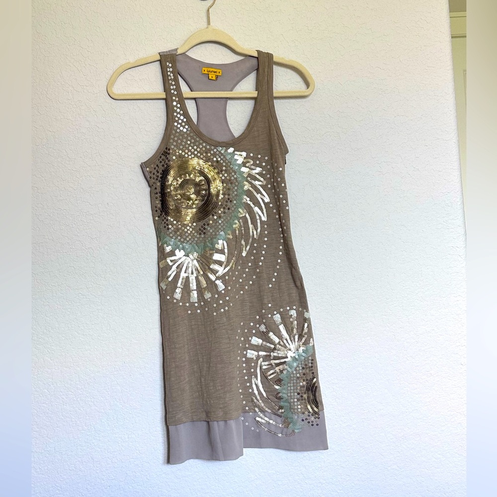 Lulumari Racerback Sequin Detailed Dress